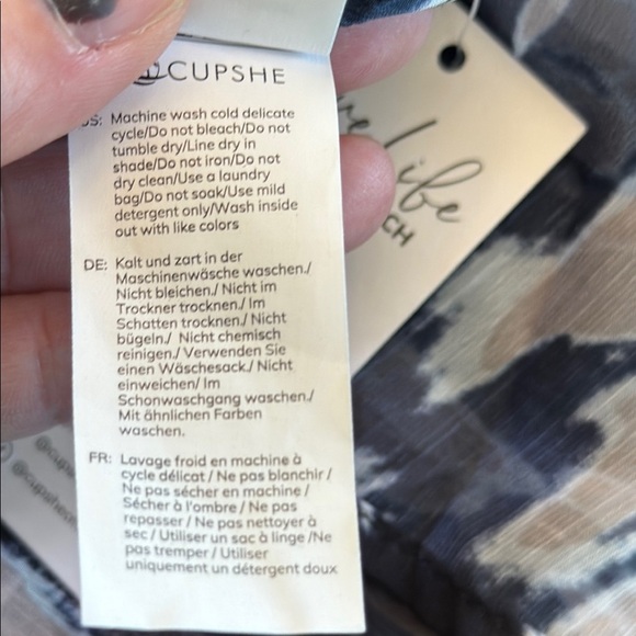 Cupshe Moon & Spoon Leopard Print Swim Cover-Up Kimono Size L - Picture 10 of 10